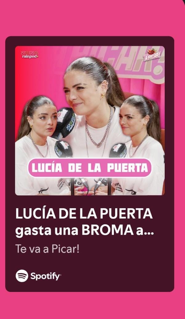 Ya está disponible la segunda parte del episodio con  <a href="/luciadelapuerta/">luciadelapuerta 🧢🖤</a> en #TeVaAPicar con <a href="/_alejacastello/">Alejandra Castelló</a> y Alex <a href="/rainpod_es/">Rainpod Studios</a> 🔥🎙️🫶🏽🩷

YouTube 📌 
youtu.be/TaWfML-cue4?si…

Spotify 📌 
open.spotify.com/episode/3RigDH…