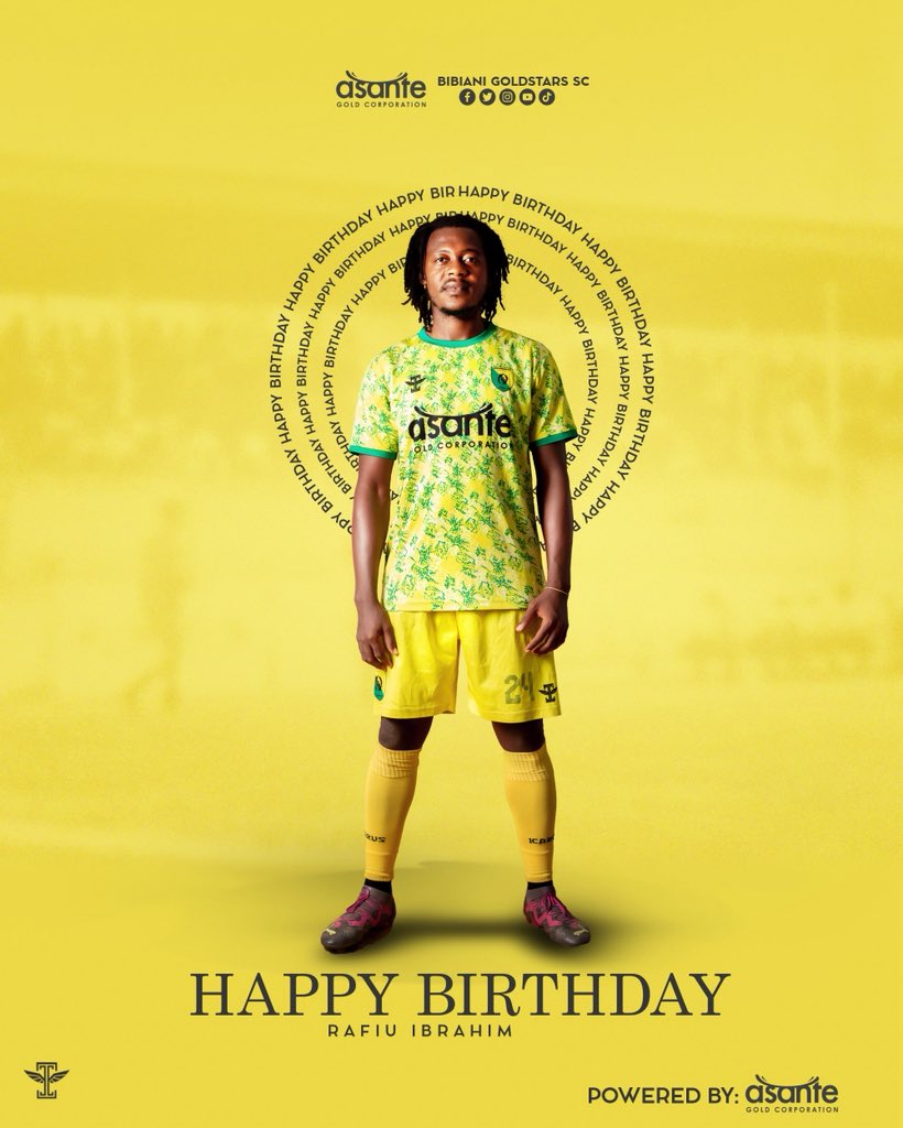 Miners, join us in wishing our Central Midfielder Rafiu Ibrahim a very Happy Birthday! 🥳

We hope you have a fantastic day. 

#Miners  #HappyBirthdayRAFIU