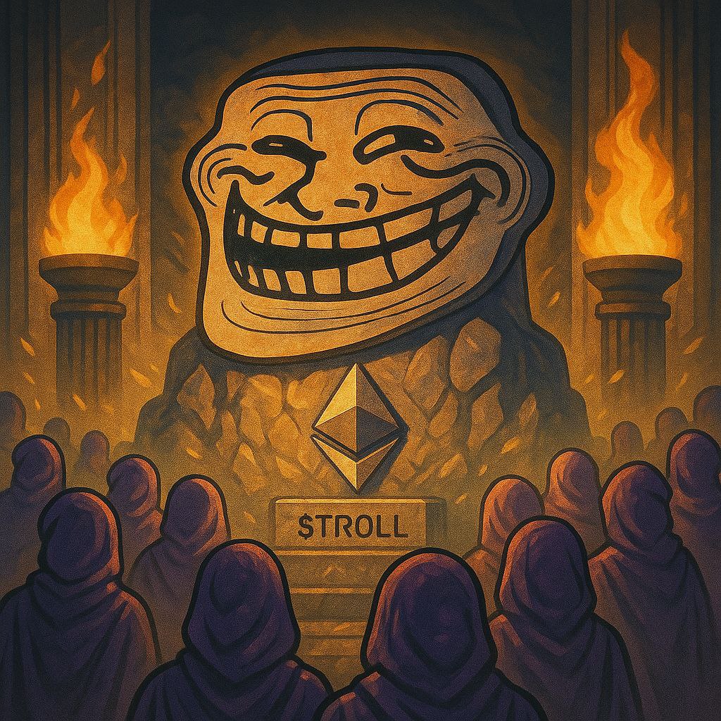 hashholder013's tweet photo. @1000xgirl TROLL isn’t just a play. It’s the test: do you believe in memes?
TROLL = the coin you’ll brag about in bull run bars.
@ERC20Trolls

CA: 0xf8ebf4849f1fa4faf0dff2106a173d3a6cb2eb3a https://t.co/fPO1iy3Tbs