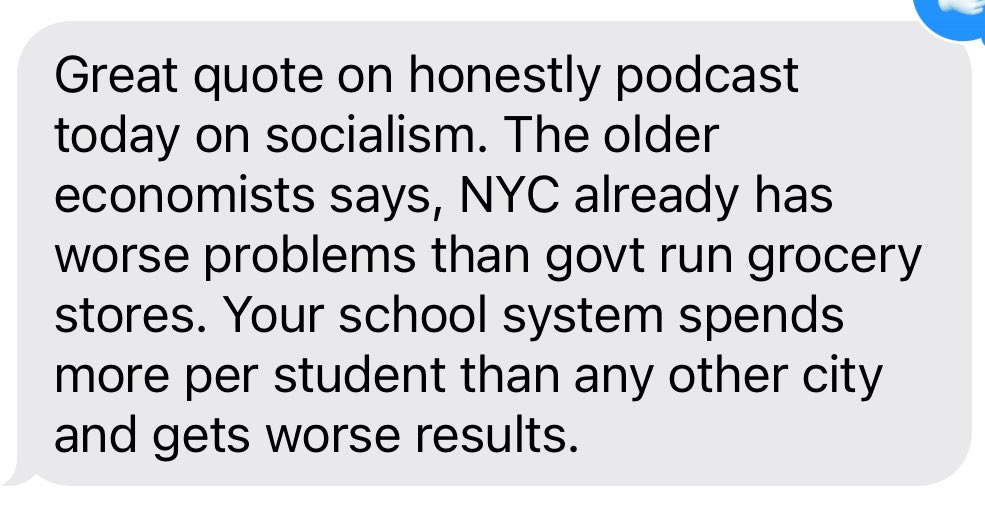 karenvaites's tweet image. A friend reports that NYC education is center stage in today’s Honestly podcast with @bariweiss.