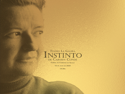 Este miércoles, el Corral acoge la primera obra de la 
compañía de teatro universitario de la <a href="/UAHes/">Universidad Alcalá</a>, INSTINTO, de Carmen Conde.  

Está dirigida por la profesora Elena Cano y cuenta con el alumnado de las Facultades de Filosofía y  Letras y Educación.

corraldealcala.com/colaboraciones/