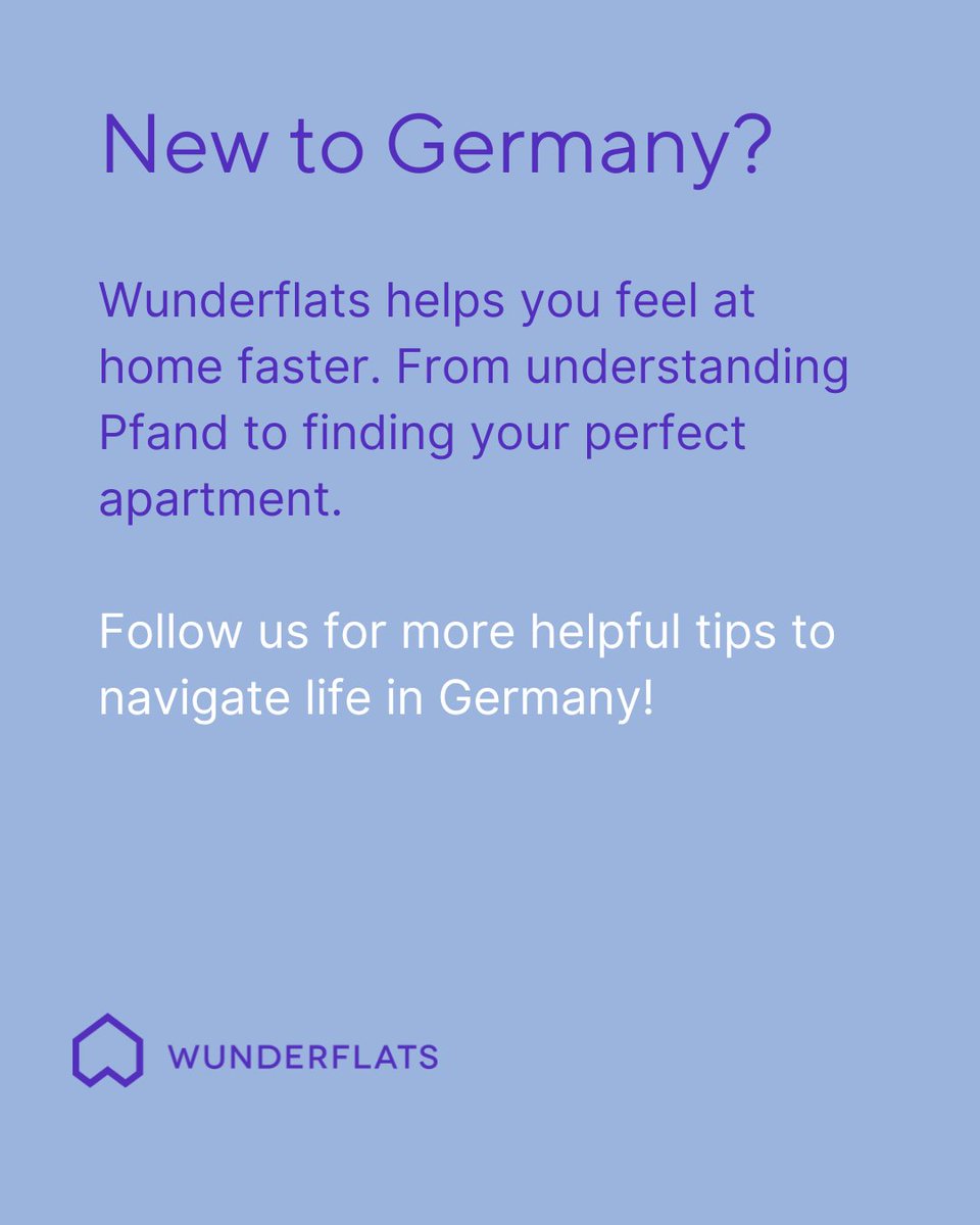 🔄 Don’t trash that bottle. It's worth money!
In Germany, many drink bottles and cans come with a deposit (“Pfand”) included in the price. 
👉 Save this tip and happy recycling!

#Wunderflats #PfandSystem #RecyclingGermany #EcoTips #SustainableLiving
