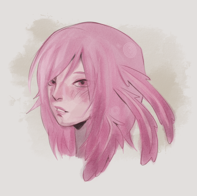 asphyciel's tweet image. pinky fish face  #oc