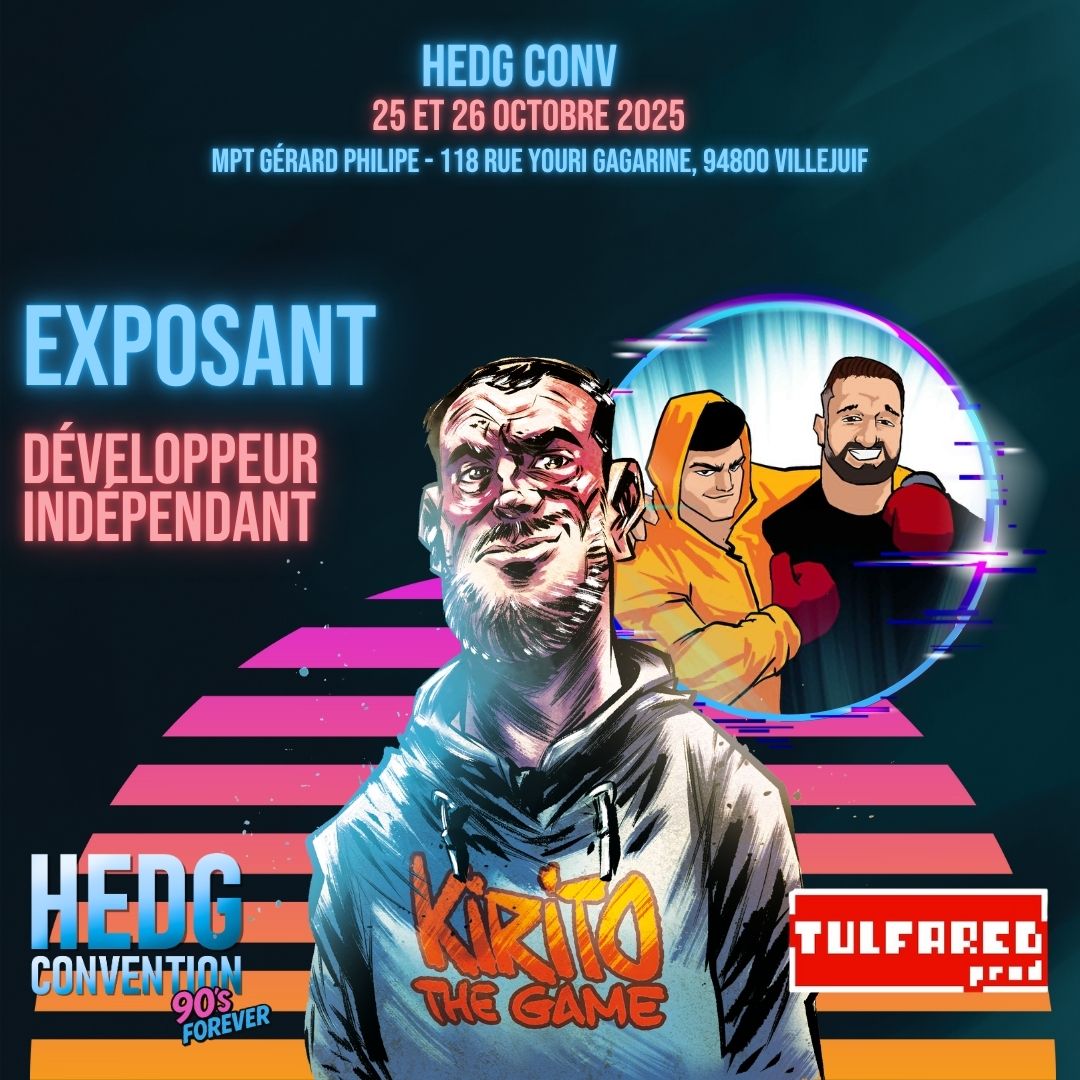 HedgeSnes's tweet image. Vous le savez, nous adorons vous faire découvrir de nouveaux jeux développés par des créateurs indépendants. En février 2024, le studio Tulfared Prod nous a fait le plaisir de venir présenter la démo de leur jeu "Kirito The Game" sur Mega Drive, que nous avons adoré ! Cette…