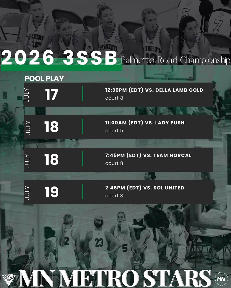 MN Metro Stars (@mnmetrostars) on Twitter photo 17U ✈️ 3SSB Championships
📍 Rock Hill, SC
#metrostarsfamily x #3SSBGirls
<a href="/Mnmetrostars26/">Metro Stars 2026 3SSB</a> x <a href="/3SSBGCircuit/">3Stripes Select Basketball Girls Circuit</a> 17U ✈️ 3SSB Championships
📍 Rock Hill, SC
#metrostarsfamily x #3SSBGirls
<a href="/Mnmetrostars26/">Metro Stars 2026 3SSB</a> x <a href="/3SSBGCircuit/">3Stripes Select Basketball Girls Circuit</a>