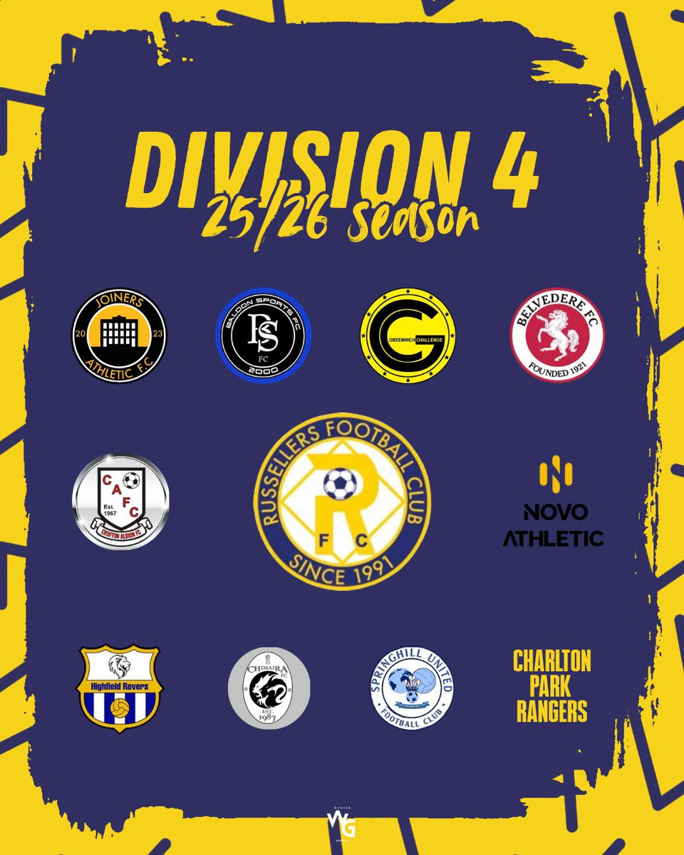 Russellers FC (@russellersfc_) on Twitter photo OUR DIVISION 4 – WESFA LINEUP 🔒
Here’s who we’ll be facing this season -
Get ready for a big year ahead! 💪
<a href="/WESFA_Football/">W.E.S.F.A.</a> OUR DIVISION 4 – WESFA LINEUP 🔒
Here’s who we’ll be facing this season -
Get ready for a big year ahead! 💪
<a href="/WESFA_Football/">W.E.S.F.A.</a>