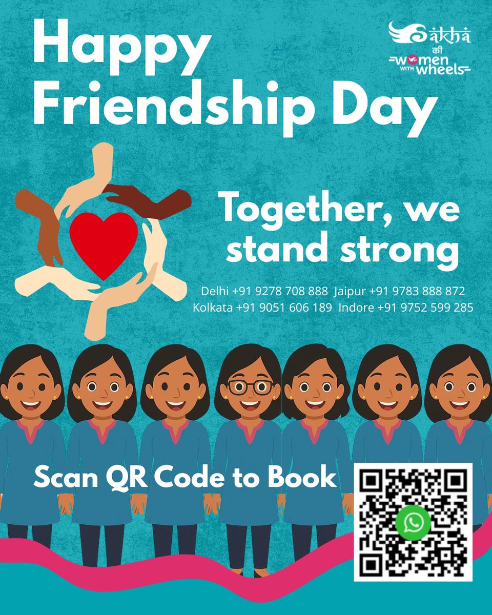 Sakha Consulting (@sakhaconsulting) on Twitter photo “Sakha” means friend — and that’s who we are.
On this #InternationalFriendshipDay, we celebrate the bonds built on trust, care, and equality, one ride at a time. 💜
#FriendshipDay #SakhaSisterhood #RideWithPurpose
<a href="/UN/">United Nations</a> <a href="/unwomenindia/">UN Women India</a> “Sakha” means friend — and that’s who we are.
On this #InternationalFriendshipDay, we celebrate the bonds built on trust, care, and equality, one ride at a time. 💜
#FriendshipDay #SakhaSisterhood #RideWithPurpose
<a href="/UN/">United Nations</a> <a href="/unwomenindia/">UN Women India</a>