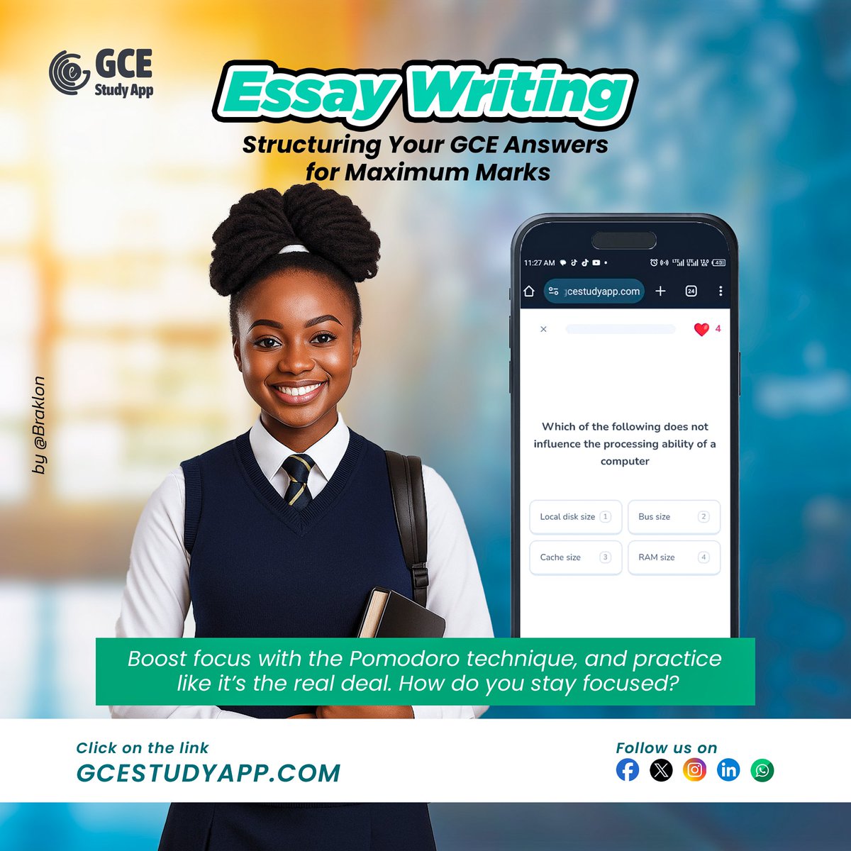 CGCEGuideApp's tweet image. Your Essay Has One Job: Impress. Here&apos;s How to Do It Right.
1. Introduction – Briefly state your understanding of the question
2. Body – Develop each point in separate paragraphs.
3. Conclusion – Summarize your key points and restate your main idea with clarity.

#GCE #CGCEGuide