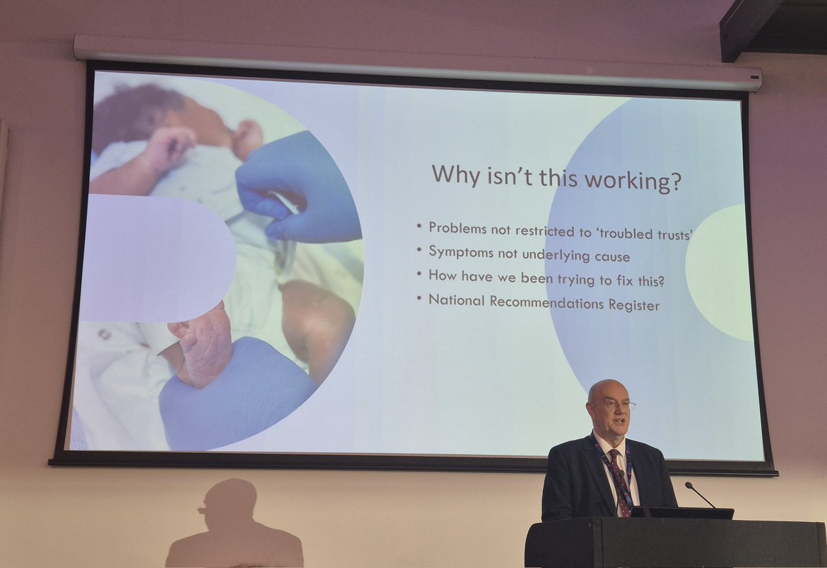 StephenPWardle's tweet image. Insightful presentation as usual from Bill Kirkup reflecting on maternity reviews. Many, many (733) recommendations have been made, but many not yet implemented #InsightToImpactMatNeo