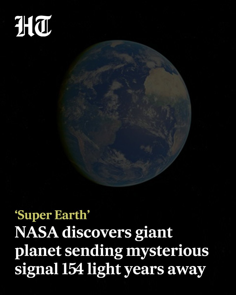 NASA has found a new “Super Earth” planet just 154 light-years away that’s sending out a strange, repeating signal. The planet, named TOI‑1846 b, is about twice as wide as Earth and around four times as heavy. 

More details 🔗 hindustantimes.com/world-news/us-…