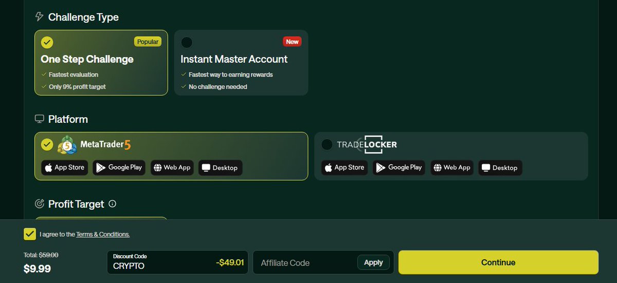 Free PropFirm challenges (@fpfc_xspace) on Twitter photo Get the $6K One-Step Crypto Challenge for only $9.99
Follow: <a href="/FPFC_XSpace/">Free PropFirm challenges</a>
Like | Retweet | Tag 3 Traders
Limited Accounts per Region. So be fast
Link: app.fortraders.com/trading/new-ch…
Discord: discord.gg/KKHfjNRssG
TG: t.me/FreePropFirmCh… Get the $6K One-Step Crypto Challenge for only $9.99
Follow: <a href="/FPFC_XSpace/">Free PropFirm challenges</a>
Like | Retweet | Tag 3 Traders
Limited Accounts per Region. So be fast
Link: app.fortraders.com/trading/new-ch…
Discord: discord.gg/KKHfjNRssG
TG: t.me/FreePropFirmCh…