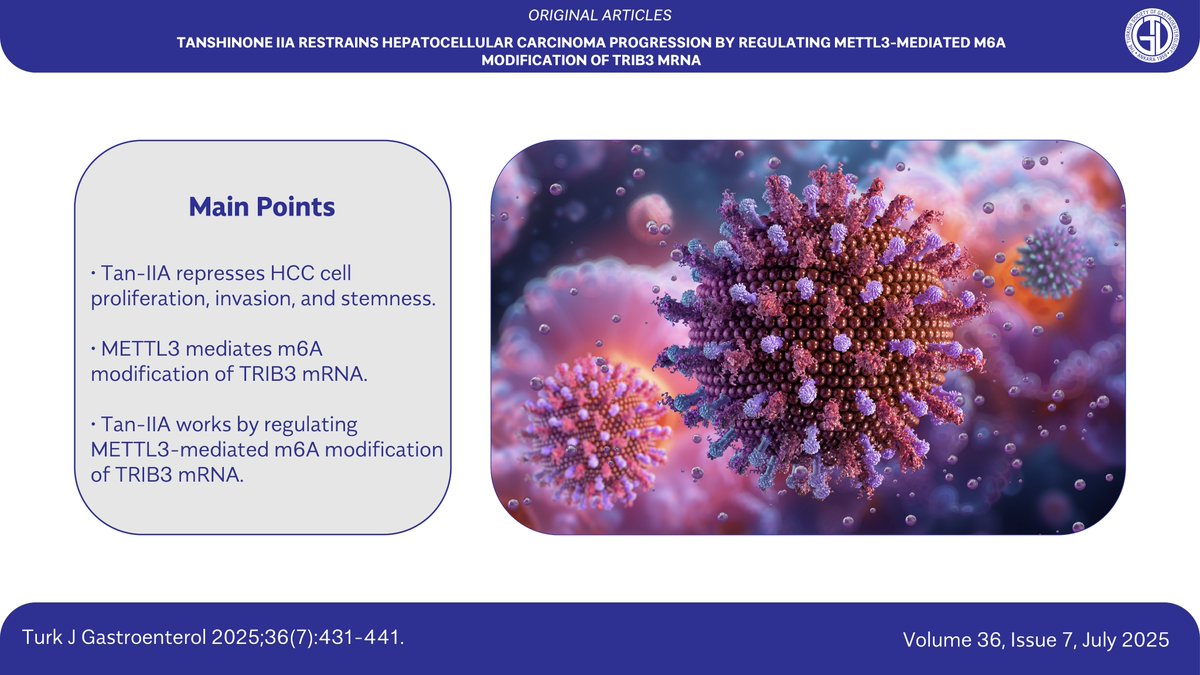 📢 Featured in our July issue

Exploring the METTL3–m6A–TRIB3 axis in hepatocellular carcinoma
New research uncovers how Tanshinone IIA suppresses HCC progression by modulating m6A methylation of TRIB3 mRNA via METTL3.

This study highlights a novel epigenetic mechanism and
