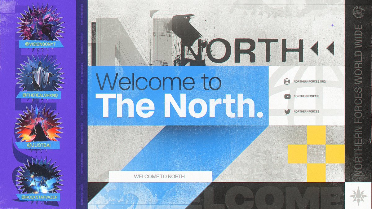 NorthernForces's tweet image. 🚨 THE ANNOUNCEMENTS KEEP ROLLING IN🚨
Join us and help welcome these trickshotters to North📢
👤 @VisionsOnYT
👤 @rockstarvazer
👤 @TheRealShxnq
👤 @Just5ai
#FearTheNorth❄️