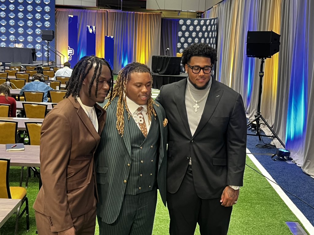 Alabama football players have arrived at SEC Media Days.

Deontae Lawson, Tim Keenan III and Kadyn Proctor are representing the Crimson Tide.