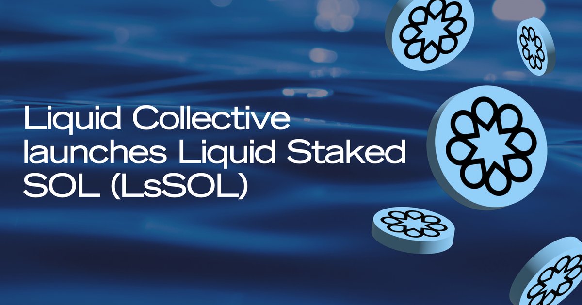 Liquid Collective (@liquid_col) on Twitter photo From ETH to SOL. The multichain staking standard is here.
Introducing Liquid Staked SOL (LsSOL): the first institutional-grade liquid staking token on <a href="/solana/">Solana</a>
Live with day-one support from <a href="/Anchorage/">Anchorage Digital ⚓</a>, <a href="/CoinbaseInsto/">Coinbase Institutional 🛡️</a>, <a href="/FireblocksHQ/">Fireblocks</a>, <a href="/galaxyhq/">Galaxy</a>, and <a href="/krakenfx/">Kraken</a>
Why LsSOL?🧵 From ETH to SOL. The multichain staking standard is here.
Introducing Liquid Staked SOL (LsSOL): the first institutional-grade liquid staking token on <a href="/solana/">Solana</a>
Live with day-one support from <a href="/Anchorage/">Anchorage Digital ⚓</a>, <a href="/CoinbaseInsto/">Coinbase Institutional 🛡️</a>, <a href="/FireblocksHQ/">Fireblocks</a>, <a href="/galaxyhq/">Galaxy</a>, and <a href="/krakenfx/">Kraken</a>
Why LsSOL?🧵