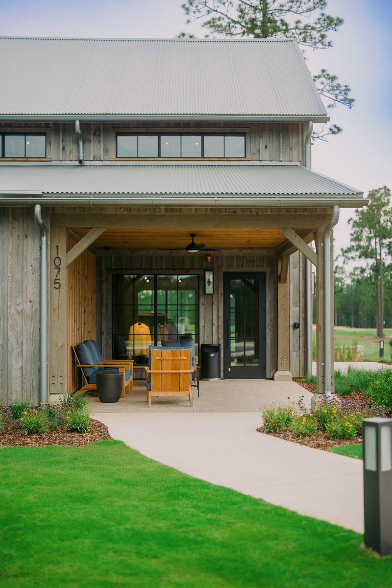 PinehurstResort's tweet image. Introducing the new clubhouse at Pinehurst Sandmines.