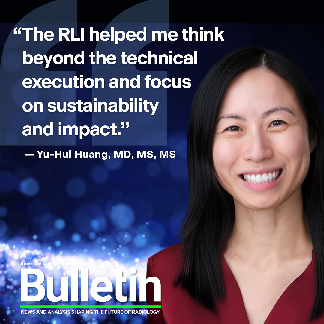 ACRBulletin's tweet image. The Radiology Leadership Institute (RLI) has made it their mission to help ACR members realize their potential as a professional and as a leader. And when a College member uses RLI resources to complete a project to make an impact, the RLI likes to recognize them through the RLI…