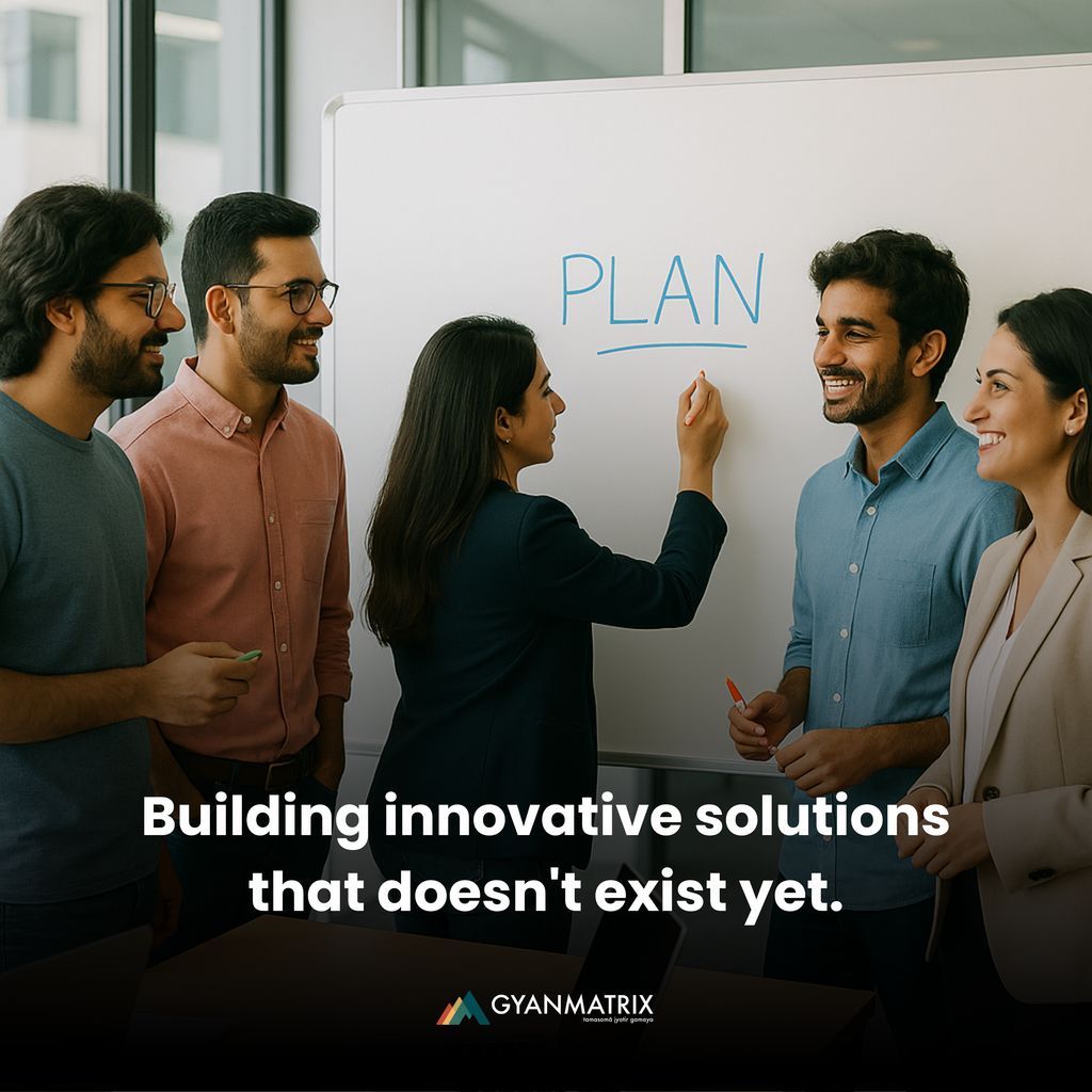 GyanMatrix's tweet image. &quot;Can you help us build something that doesn&apos;t exist yet?&quot;

GyanMatrix turns impossible ideas into working solutions. 
Innovation begins with the courage to ask &quot;what if?&quot;

🚀 Ready to build tomorrow&apos;s technology? Visit: gyanmatrix.com

#GyanMatrix #Innovation