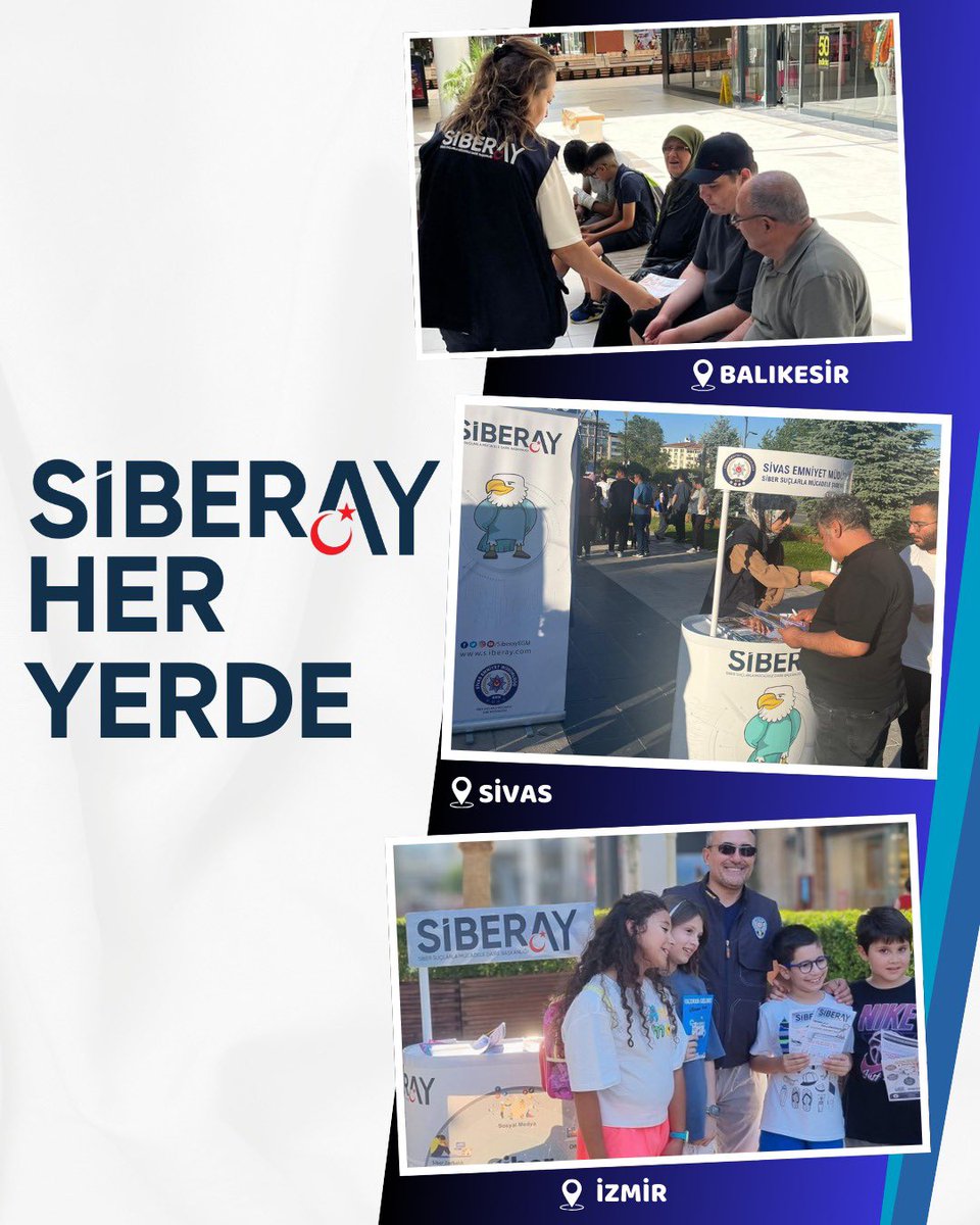 📱Bilinçli Sosyal Medya Kullanımı
🔐Siber Güvenlik Önlemleri
🌐Güvenli İnternet Kullanımı

✅Etkinlik alanlarında farkındalık faaliyetlerimizle vatandaşlarımızı bilgilendirmeye devam ediyoruz.

#SİBERAYHerYerde
#SİBERAY🌙