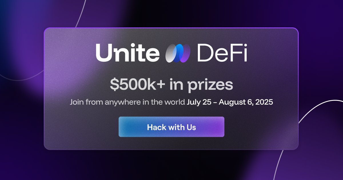 Unite DeFi prize pool: $525,000 USD. It’s the biggest online DeFi hackathon this year. Powered by ETHGlobal &amp; 1inch.

Why so much? Because building real utility takes time and talent and DeFi is ready for its next big leap.