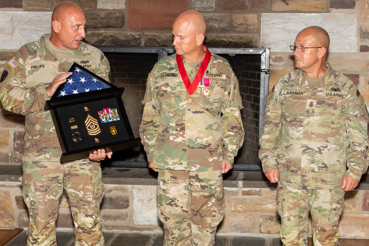 PANationalGuard's tweet image. Command Sgt. Maj. Andrew Campbell retired July 12 after 33 years of service in the U.S. Army and Pennsylvania National Guard. Campbell served as the Pennsylvania Army National Guard command sergeant major since July 2021.
Story here: pa.ng.mil/Site-Managemen…
📷: Wayne V. Hall