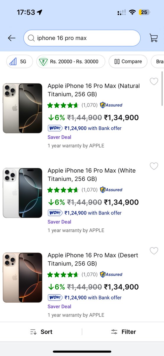 Ash_lucifer07's tweet image. @flipkartsupport
I Ordered iPhone 16 Pro Max on 14 July for ₹1.27L during your “one-time” 12–17 July sale. Now the price is ₹1.25L before the sale ends. Why drop prices mid-sale? Misleading customers during a limited-time offer isn’t fair. Explain this. #pricingissue @Flipkart
