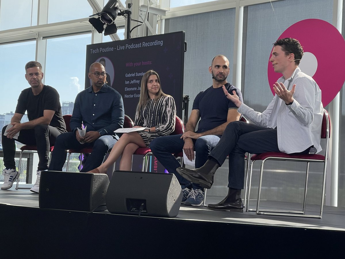 nectarios (@nectarios) on Twitter photo Want to know what's shaping the Canadian VC scene?
We had the pleasure of hosting a live Tech Poutine podcast at <a href="/startupfest/">Startupfest</a> with <a href="/JRikhtegar/">John Rikhtegar</a>, Director of Capital at <a href="/rbcx/">RBCx</a> alongside <a href="/eleonorejarry/">Eleonore Jarry</a>, <a href="/ianmtl/">ian jeffrey</a> & <a href="/gabrielsundaram/">Gabriel Sundaram</a>.
John shared some fascinating insights into the Want to know what's shaping the Canadian VC scene?
We had the pleasure of hosting a live Tech Poutine podcast at <a href="/startupfest/">Startupfest</a> with <a href="/JRikhtegar/">John Rikhtegar</a>, Director of Capital at <a href="/rbcx/">RBCx</a> alongside <a href="/eleonorejarry/">Eleonore Jarry</a>, <a href="/ianmtl/">ian jeffrey</a> & <a href="/gabrielsundaram/">Gabriel Sundaram</a>.
John shared some fascinating insights into the