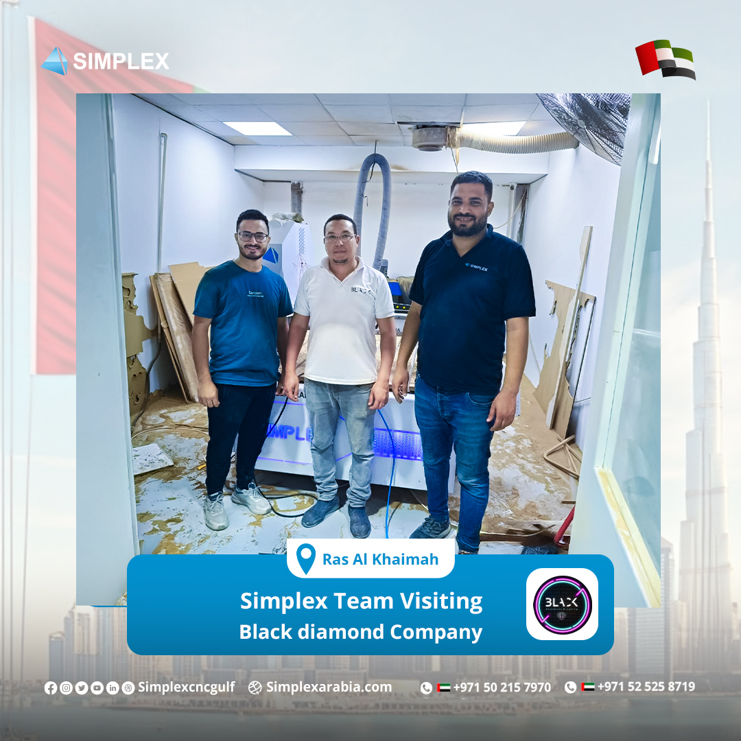 We’re amazed by the creative ways our clients use our machines! For instance "Black Diamond" Company partnered with Simplex to equip their workshop with CNC technology, enabling them to build custom gaming rooms, cinema halls, and innovative smart home interiors.📞 971525258719