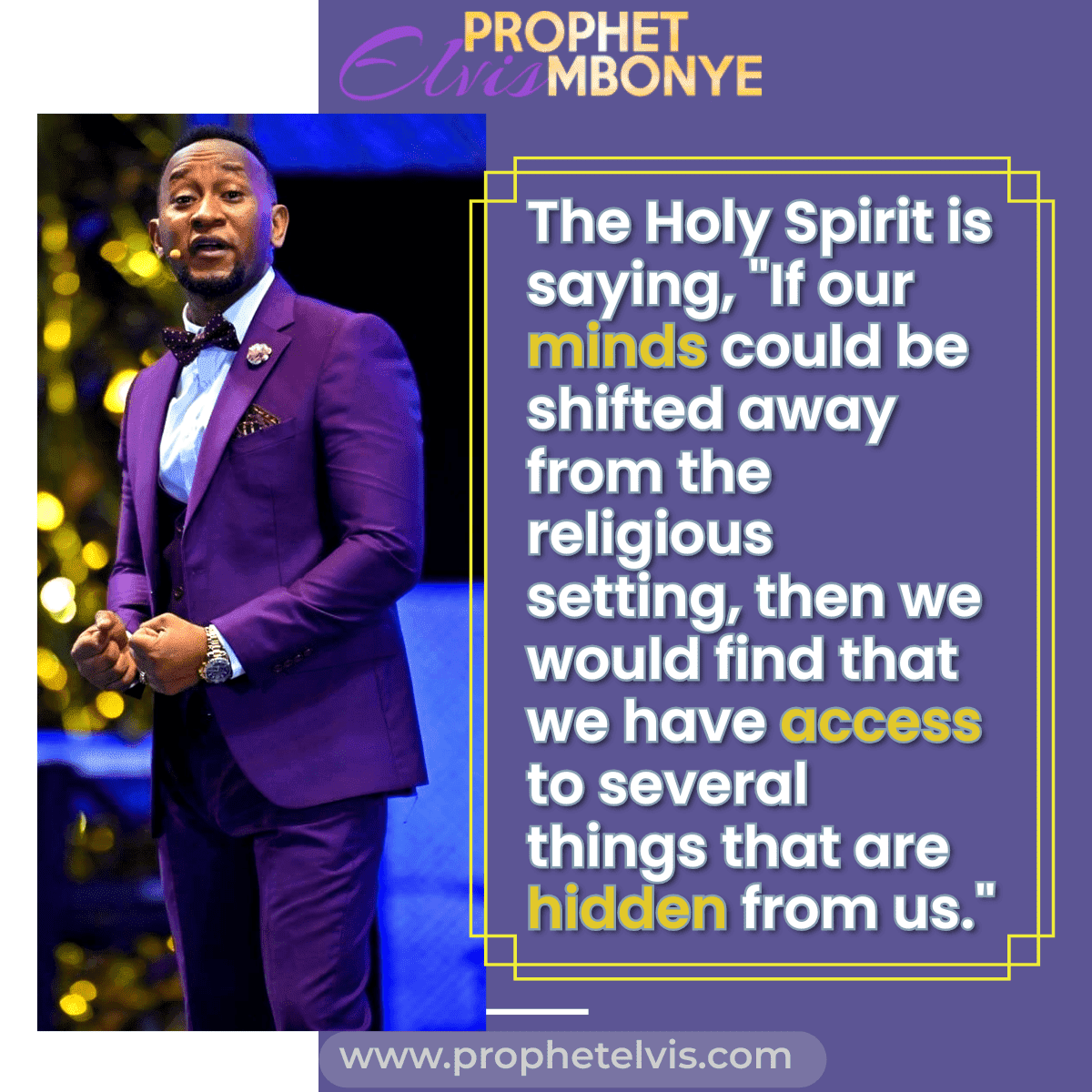 Hon. Dr. Christine Katusiime (@tinakatts) on Twitter photo The Holy Spirit is saying, "If our minds could be shifted away from the religious setting, then we would find that we have access to several things that are hidden from us."
#ProphetElvisMbonye
<a href="/TonyDungy/">Tony Dungy</a>
<a href="/TomCruise/">Tom Cruise</a>
<a href="/violadavis/">Viola Davis</a>
<a href="/ReceDavis/">Rece Davis</a>
<a href="/mrtaremwa/">Maurice Taremwa</a>
<a href="/taremwa311/">Paul Taremwa</a>
<a href="/neiltyson/">Neil deGrasse Tyson</a> The Holy Spirit is saying, "If our minds could be shifted away from the religious setting, then we would find that we have access to several things that are hidden from us."
#ProphetElvisMbonye
<a href="/TonyDungy/">Tony Dungy</a>
<a href="/TomCruise/">Tom Cruise</a>
<a href="/violadavis/">Viola Davis</a>
<a href="/ReceDavis/">Rece Davis</a>
<a href="/mrtaremwa/">Maurice Taremwa</a>
<a href="/taremwa311/">Paul Taremwa</a>
<a href="/neiltyson/">Neil deGrasse Tyson</a>