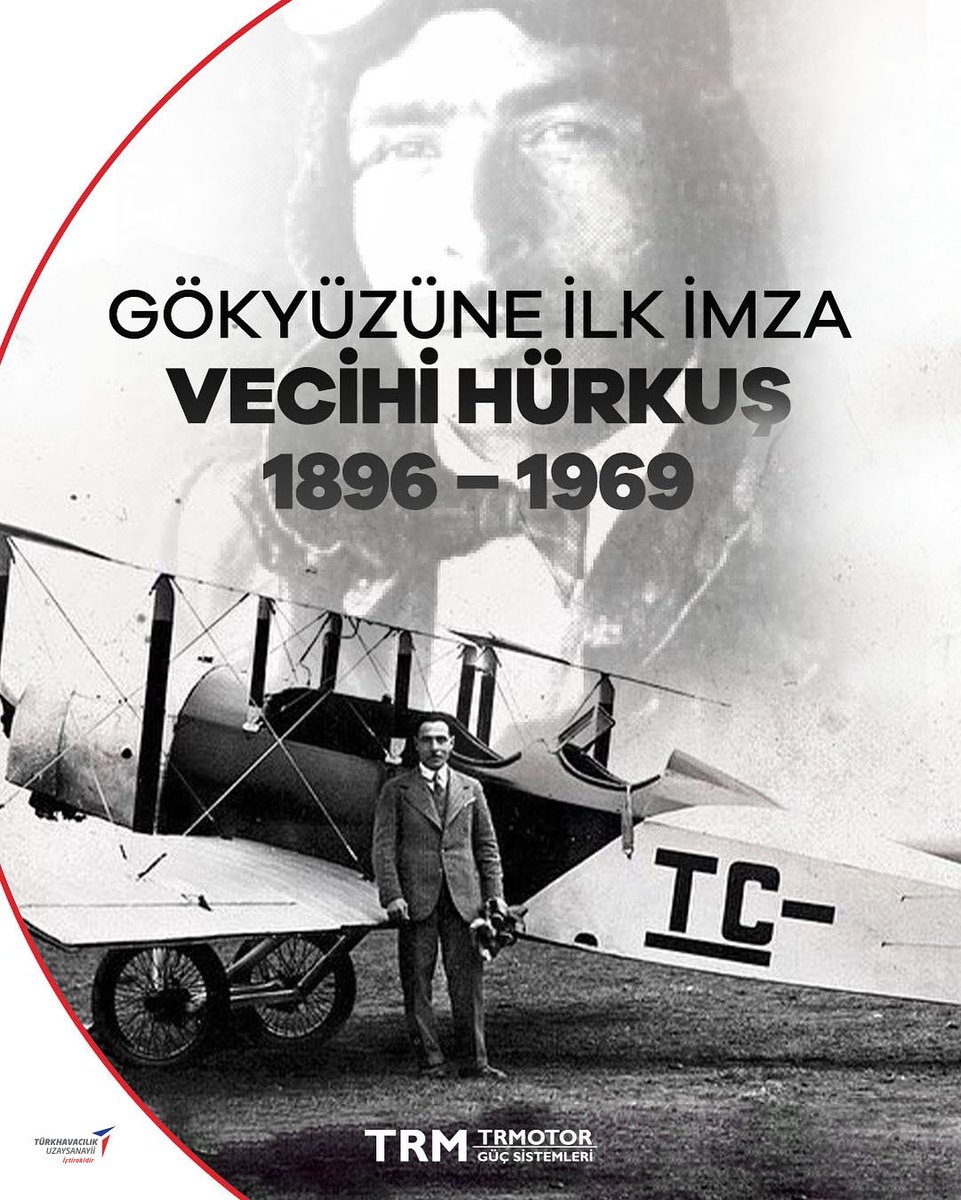 Türk havacılığının öncüsü Vecihi Hürkuş’u, vefatının 56. yıl dönümünde saygı ve rahmetle anıyoruz.

#TRMOTOR #GüçBizimleBaşlar