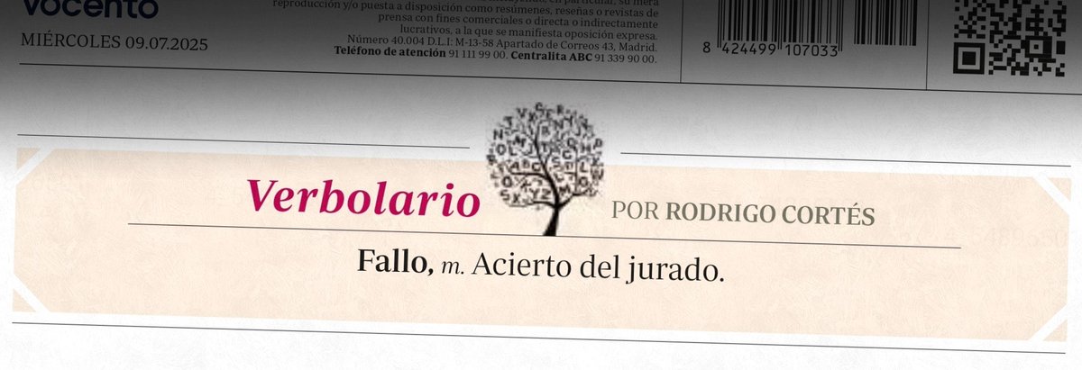 «Fallo»; 9/jul/2025: voz n° MMMDCXI <a href="/rodrigocortes/">Rodrigo Cortés</a>