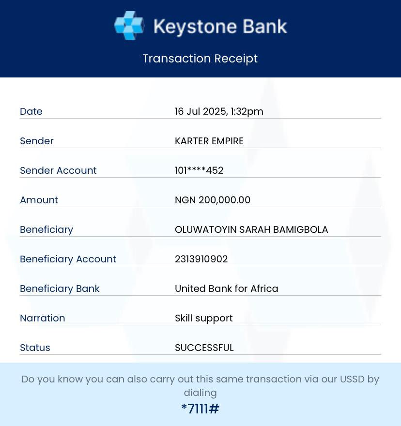 Hello <a href="/Magical_Telecom/">Magical 💖✨</a> here’s a confirmation of the 200k cash offer, from us and <a href="/sir_enike/">Amb. Dr. Stephen O. Enike-Matthew</a>. keep soaring.