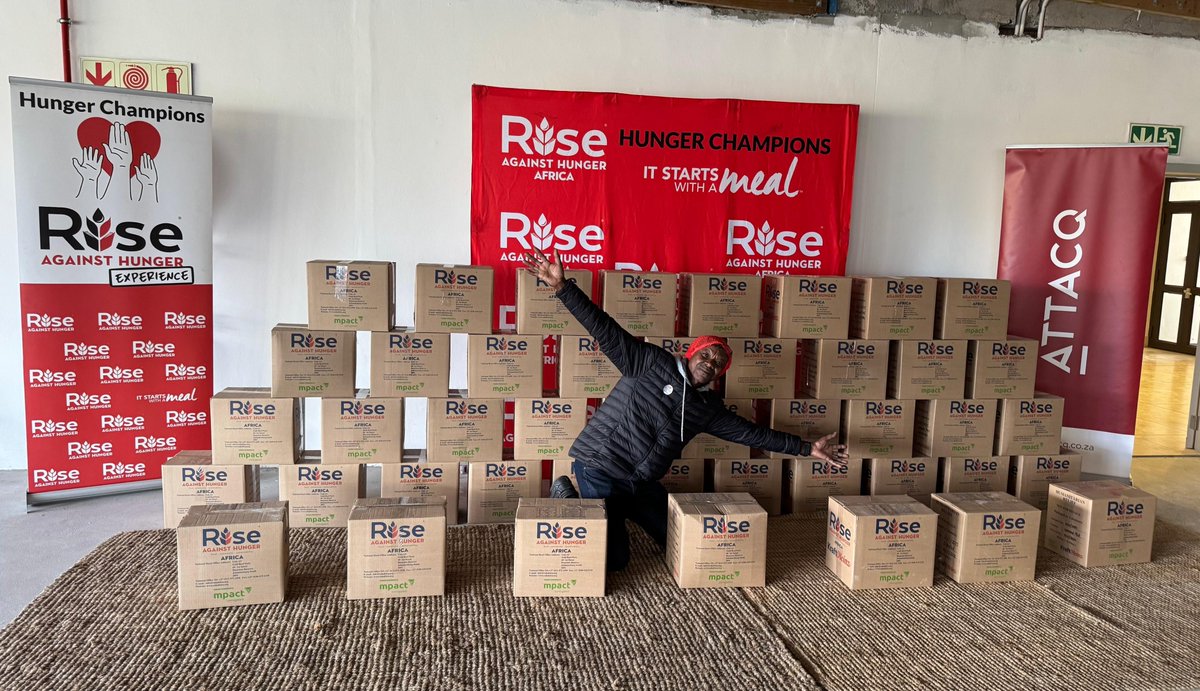Attacq Limited (@attacqlimited) on Twitter photo Stellies, you did it🎉
142 boxes = 30,762 meals packed by 121 volunteers <a href="/EikestadMall/">Eikestad Mall</a> for Mandela Day. <a href="/rah_africa/">Rise Against Hunger Africa</a> goal smashed, kids fed.
Donate here to keep the momentum👇attacq.co.za/rah/
#RiseWithAttacq #RiseAgainstHunger #MandelaDay #AttacqCares #EikestadMall Stellies, you did it🎉
142 boxes = 30,762 meals packed by 121 volunteers <a href="/EikestadMall/">Eikestad Mall</a> for Mandela Day. <a href="/rah_africa/">Rise Against Hunger Africa</a> goal smashed, kids fed.
Donate here to keep the momentum👇attacq.co.za/rah/
#RiseWithAttacq #RiseAgainstHunger #MandelaDay #AttacqCares #EikestadMall