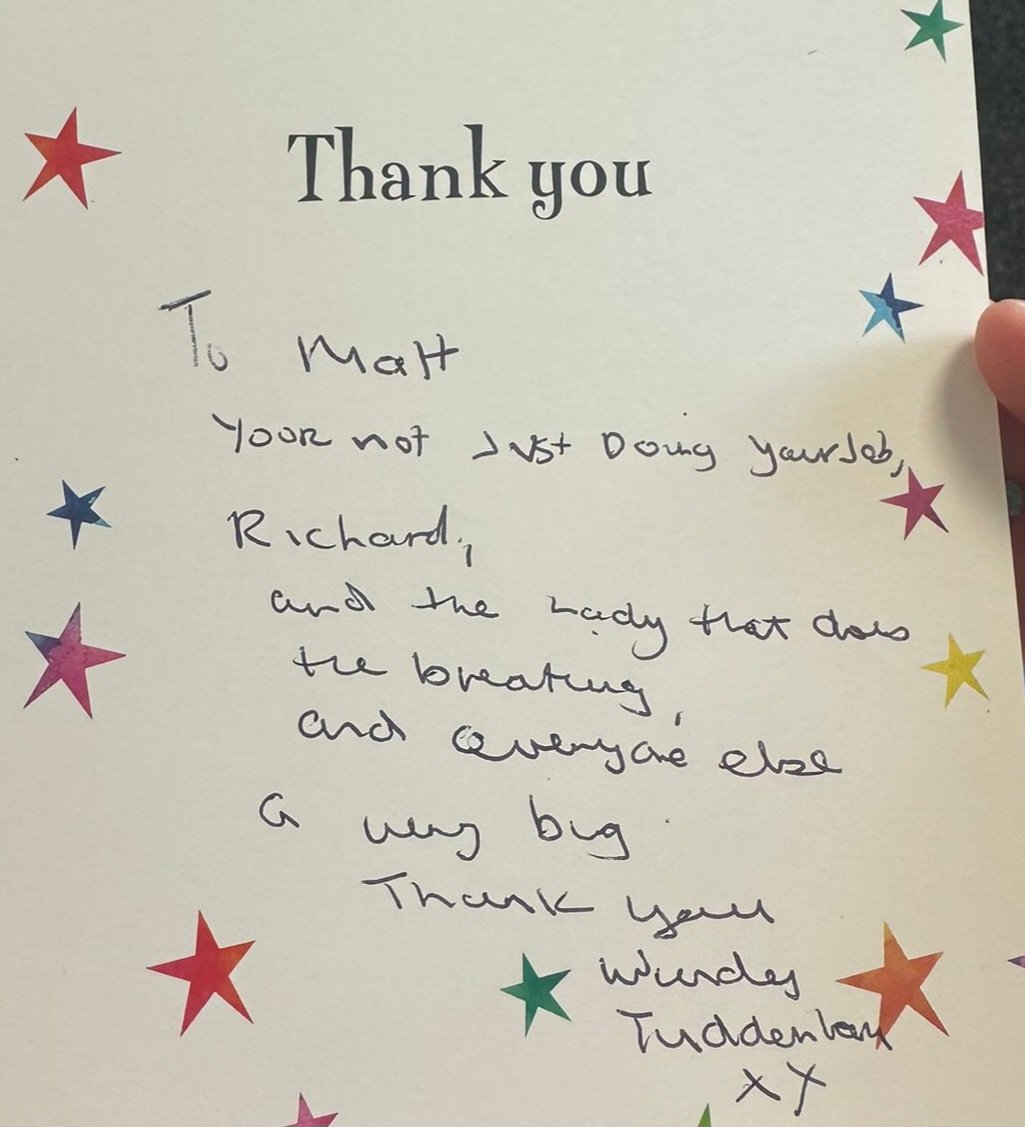 RethinkingPain's tweet image. "You're not just doing your job" a lovely message to Matt &amp; our team after this person attended a workshop &amp; tried breathing exercises for the first time.