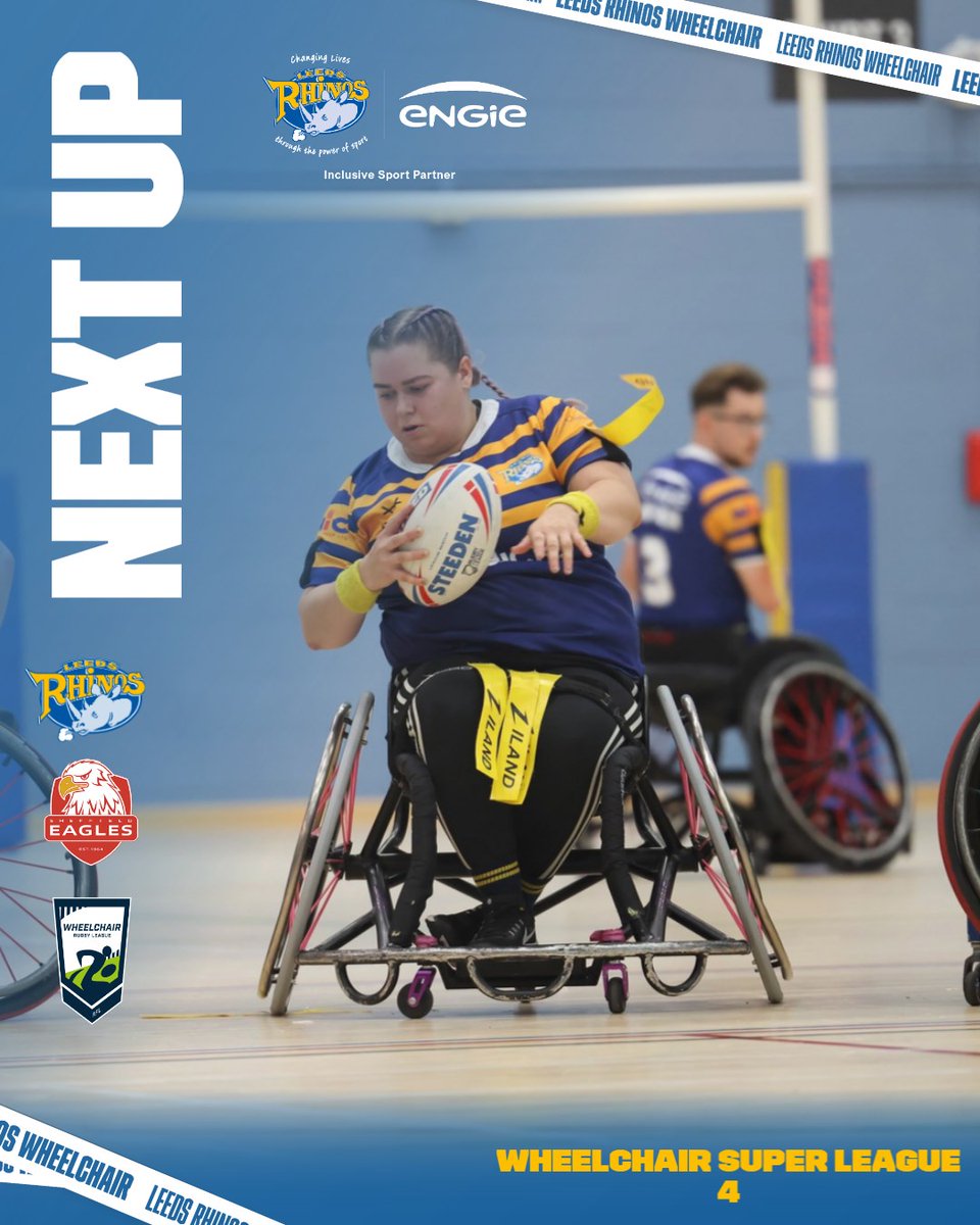 Leeds Rhinos Foundation (@rugbyleeds) on Twitter photo โญ๏ธ โ๐ผ๐๐ ๐โ
On the road this week for our Wheelchair team against @sheffieldeagles in Round4๏ธโฃof the Betfred Wheelchair Super League๐ฆ
๐๏ธPonds Forge International Sports Centre, S1 2BP
โฐReserves 11:30am | Super League 1:30pm
๐๏ธFree Entry
Inclusive Sport Partner๐ค<a href="/ENGIE_UK/">ENGIE UK</a> โญ๏ธ โ๐ผ๐๐ ๐โ
On the road this week for our Wheelchair team against @sheffieldeagles in Round4๏ธโฃof the Betfred Wheelchair Super League๐ฆ
๐๏ธPonds Forge International Sports Centre, S1 2BP
โฐReserves 11:30am | Super League 1:30pm
๐๏ธFree Entry
Inclusive Sport Partner๐ค<a href="/ENGIE_UK/">ENGIE UK</a>
