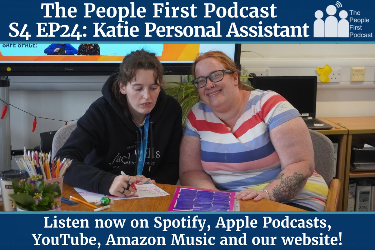 ‼️<a href="/PfkcR/">People First Keighley & Craven</a> Podcast S4EP24‼️

We are speaking to one of the amazing Personal Assistants who work with members in our office - Katie, one of podcast host Shannon's PA team! 

We spoke about her work with us and volunteering at <a href="/Girlguiding/">Girlguiding</a>! Enjoy.

Listen now: podfollow.com/the-people-fir…