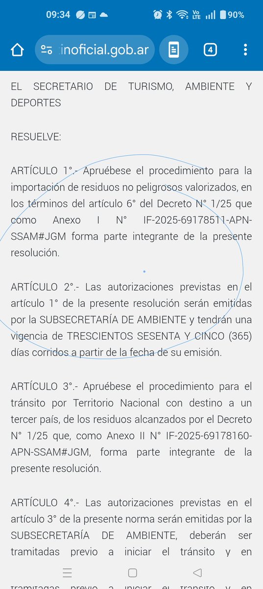 Mientras <a href="/danielscioli/">Daniel Scioli 🇦🇷</a> se ocupa de la incomodidad de sus vecinos de Nordelta con los carpinchos, opera la verdadera política ambiental del gobierno: se eliminan las exigencias ambientales a la importación de residuos compitiendo deslealmente con el reciclaje