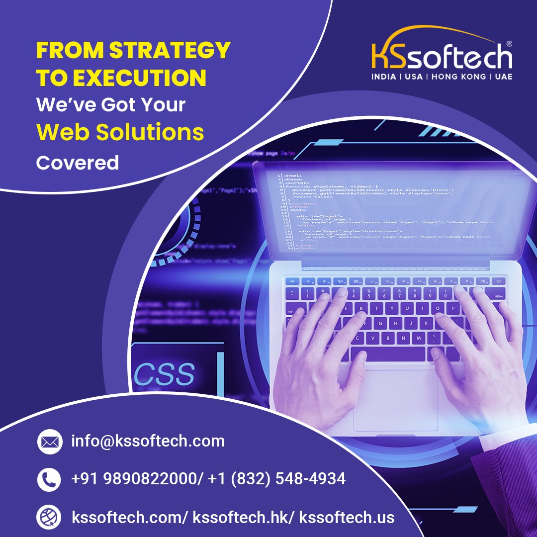 kssoftech's tweet image. ✨ Your Web Journey Starts Here
From brainstorming to launch day, KS Softech is your end-to-end partner in digital success. Strategy? ✅ Execution? ✅ Results? Always.
🌐 Visit our website, link in Bio.
#KSSoftech #WebSolution #WebExperts #TechThatDelivers #BusinessSolutions