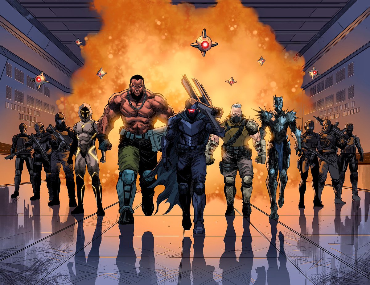 You’ve seen Phenomenova. Now, finally, meet The Stormbearers in all of their glory in Phenomenova Issue 3.

Dark Cloud
Thunderclap
Master Metalla
Brute
Army
And more

Art by Philip Cruz and Jesse Heagy

Sign up for the Kickstarter today. We launch August first.