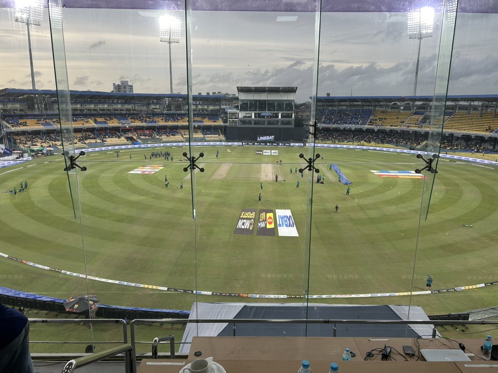 RexClementine's tweet image. We are one hour away from start at RPS. This 35,000 capacity stadium has gone through a facelift in last year or so with a new floodlight system installed along with a swimming pool. The latest addition is indoor nets making the High Performance Center a state of the art facility