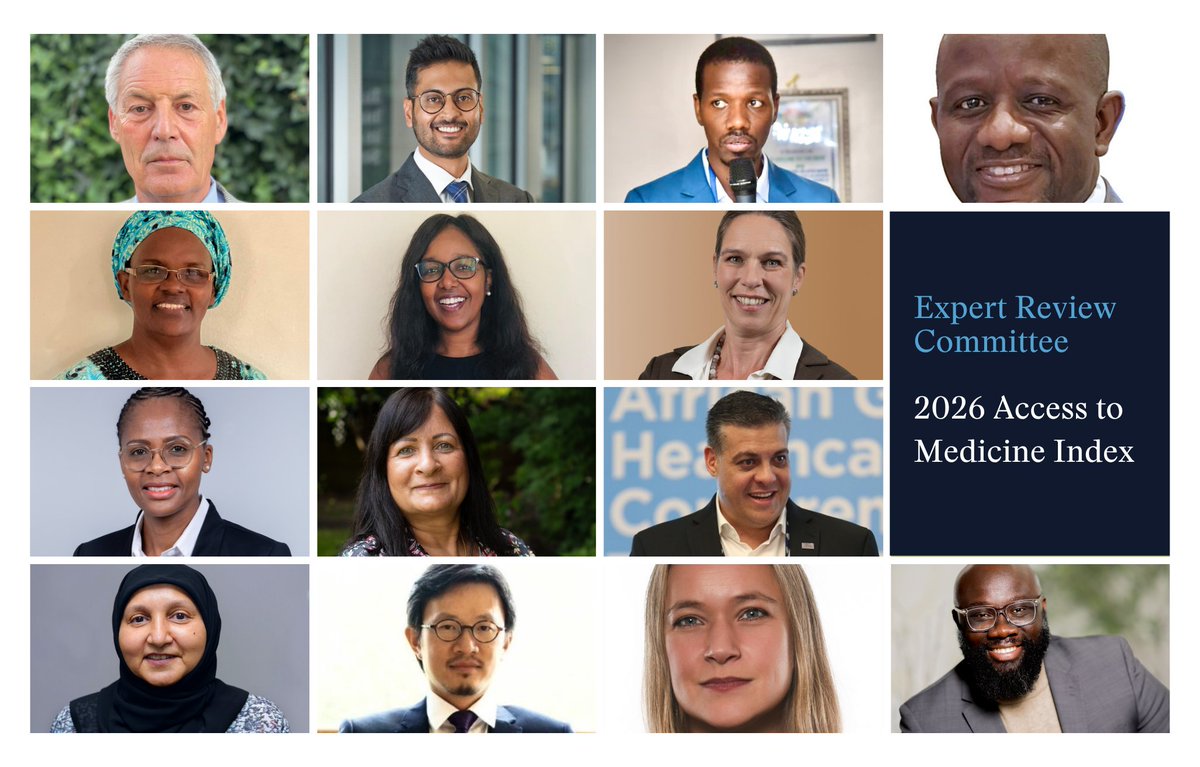 AtMIndex's tweet image. We're pleased to announce the Expert Review Committee for the next iteration of Access to Medicine Index, including eight new members. The Committee will review & ratify the #ATMI26 methodology & provide strategic guidance. Learn more 👉 accesstomedicinefoundation.org/news/foundatio… #Access2Meds