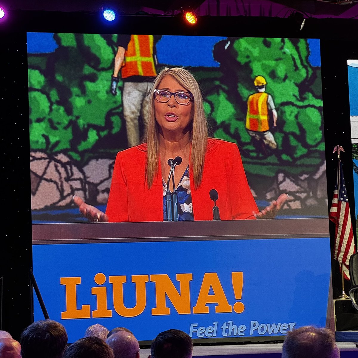 liuna625's tweet image. April Ogden-Thomas, Executive Director of the Southeast Labourers’ Training and Apprenticeship Fund. “We pave the way for labourers to step into leadership roles”
#FeelThePower! ✊🧡
