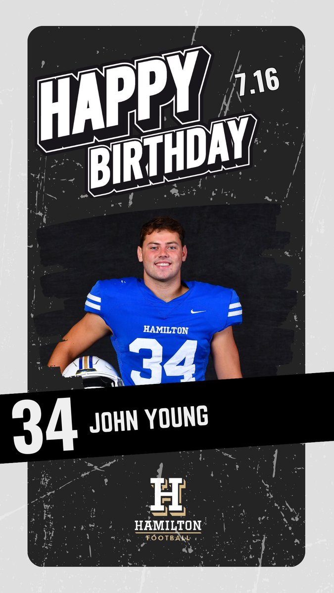 HamCollFootball's tweet image. Please join us in wishing John Young a very happy birthday 馃帀!