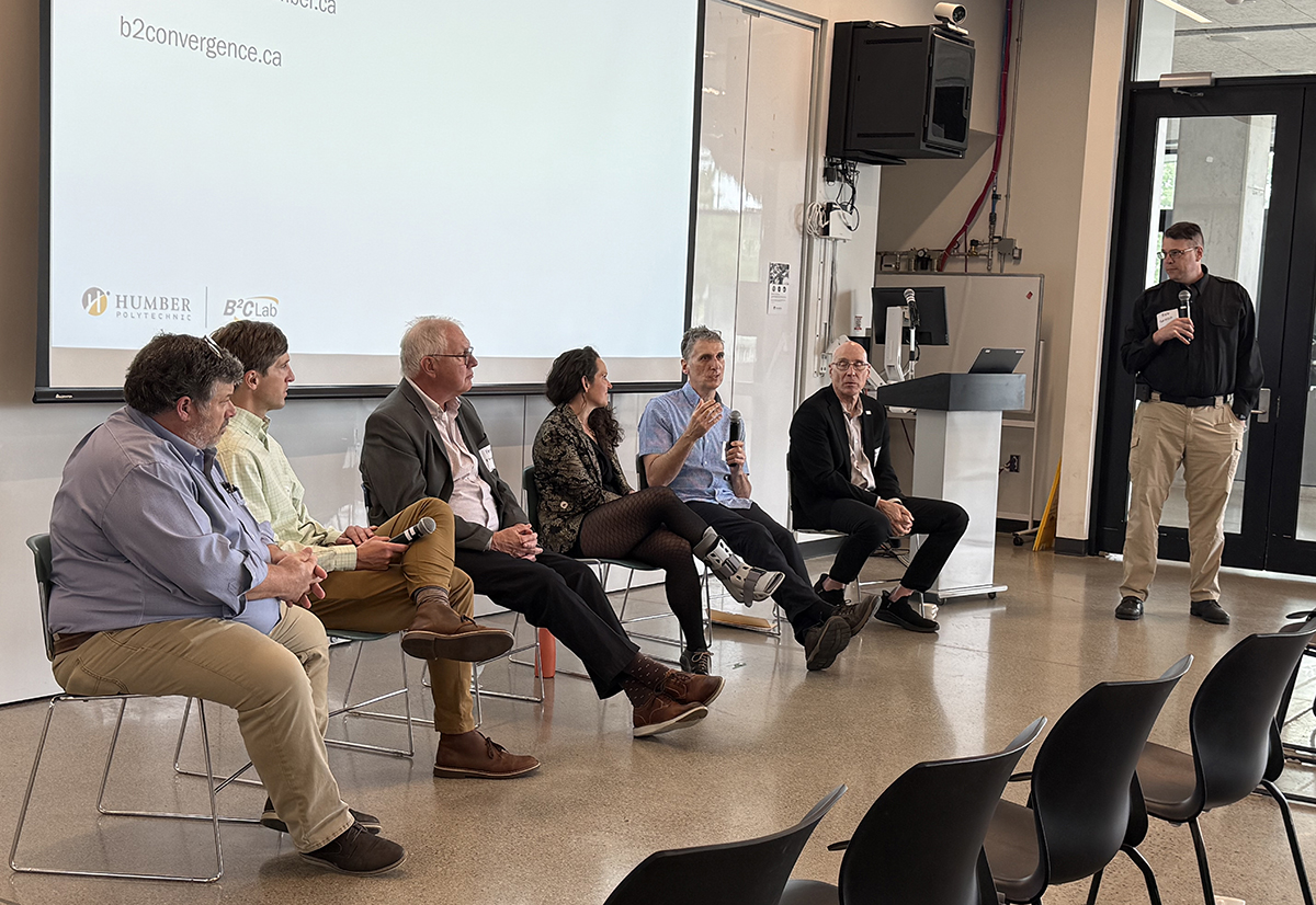HumberToday's tweet image. .@HumberPoly’s @Humber_B2C_Lab recently hosted the Emergency Management Community Symposium to explore emerging emergency communications technologies that use the NextGen broadcast communications system.
Read more in Humber Today: bit.ly/4eTrSB4