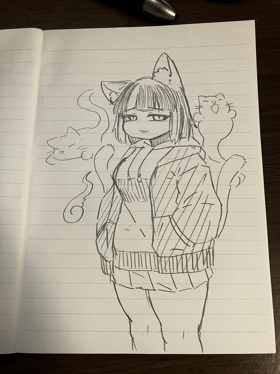 X4T4NUXiNG's tweet image. 過去の落書きでも見て( ・∇・)
太いって言った人からビンタします