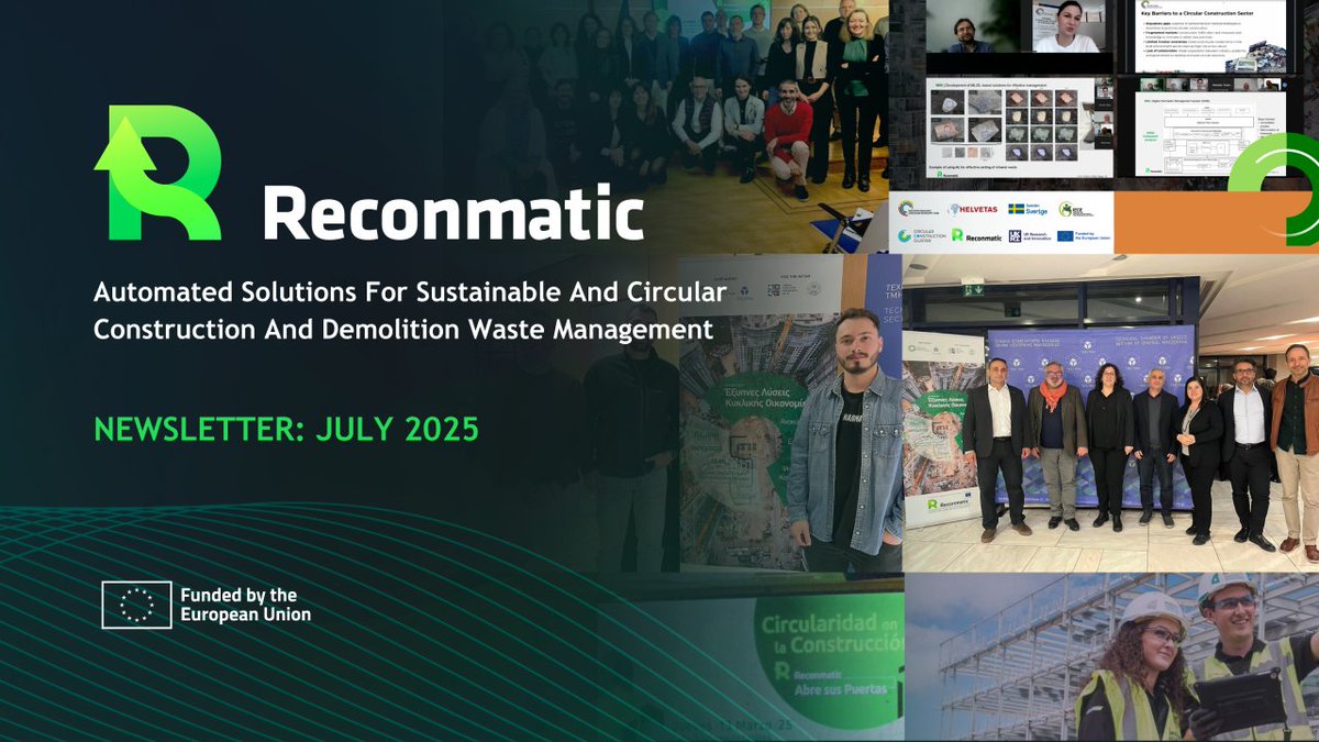 As we pass the halfway mark of 2025, we’re excited to share the latest updates from the RECONMATIC project and our growing network of collaborators.

From national Open Days to the expansion of the #CircularConstructionCluster: 

👉linkedin.com/pulse/circular…