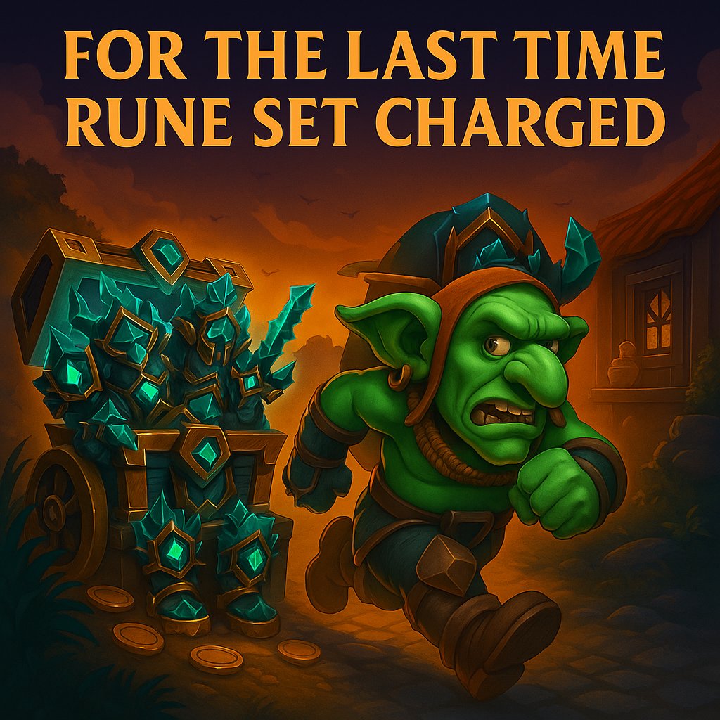 🔥 For the Last Time: Rune Set Recharged
This is it. Final charge.

🎒 Equip all 5 pieces → +15% bonus stats
⚠️ No more restocks. No second chance.

#RuneSet #ChainOfLegends #P2E #DeFi #Web3Gaming