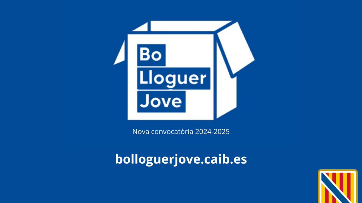 ❗️Avui és el darrer dia per demanar les ajudes del Bo Lloguer Jove ! 

🏠 Tota la informació relativa a les  sol·licituds i ajudes es pot consultar a bolloguerjove.caib.es
