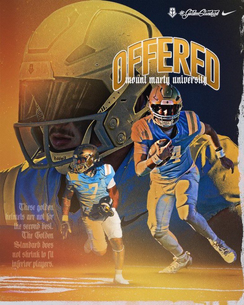 LandynReiser's tweet photo. #AGTG After a great visit a am blessed to announce that I have received my 2nd offer from Mount Marty! @prludemann @DHeckCoach @Asore50 @MichalettiCoach @MMULancersFB https://t.co/RxufnBO2e8