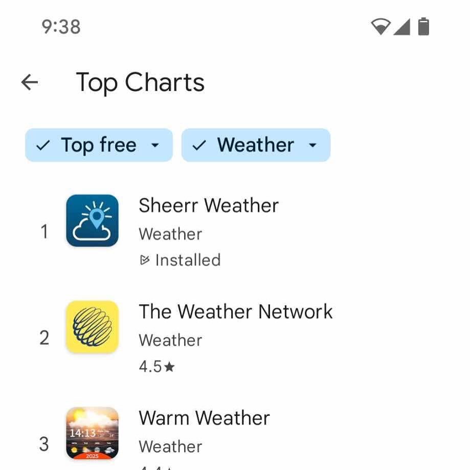 EddieSheerr's tweet photo. The Sheerr Weather app is currently the #1 weather app in the Canadian Apple App Store and the Google Play Store! 🤯 

Thank you to all who downloaded it! 

As the weeks go on, more and more content will be added to the app! 

#NLwx 

—

If you haven’t gotten it yet ➡️ https://t.co/KwsRRFCAgM Get the NL Weather App by Eddie Sheerr — Sheerr Weather
